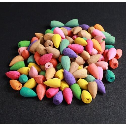 100/300/600pcs Mixed Backflow Incense Cones Multi-flavor Natural Scents Cones For Home Yoga Backflow Incense Burner