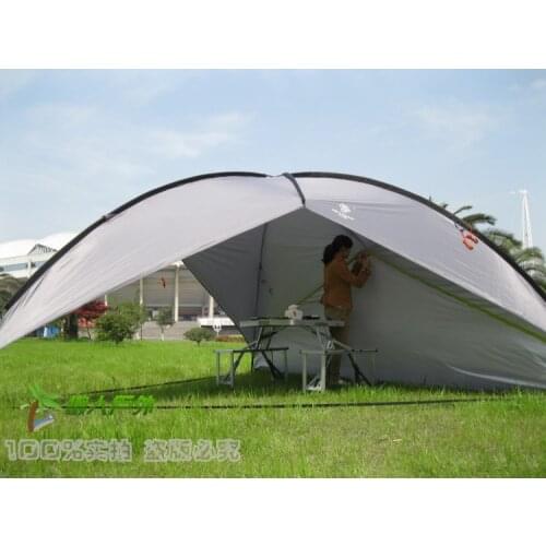 Large outdoor canopy pergola shade canopy beach tent awning 3 side walls option UV coating Family tent 5-8 people use Breathable