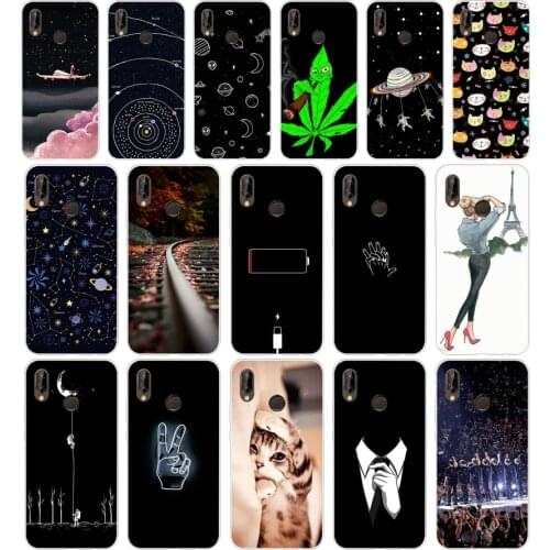H Huawei P20 Lite Case 5.84inch Huawei P20 Lite Soft Rubber TPU Silicone Back Phone Case For Huawei P20 Lite Cover Bag Cases