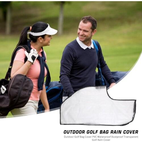 Hot Sale PVC Golf Bag Cover Outdoor Waterproof Dustproof Transparent Golf Bag Cover Rain Cover Protector Supplies