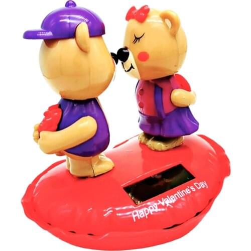 Solar Powered Bobbleheads Toys Shaking Head Ornaments Car Bobblehead Toy Car Window Desktop Decoraiton Car Home Room