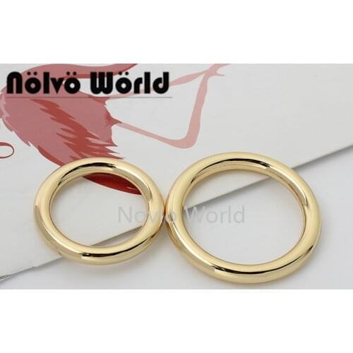 10-50 pieces 3 colors 30mm 38mm 6.0mm thick alloy O rings for pets strap connector buckle welded rings bag accessories