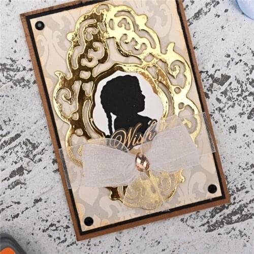 YaMinSanNiO Craft Metal Cutting Dies Cut Die Mold Christmas Snowflake Frame Scrapbook Craft Knife Mold Blade Punch Stencils Die