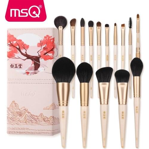 MSQ Makeup Brushes Sets Foundation Powder Sculpting Eyelashes Brush Eyeshadow Blending Natural Hair Professional Beauty Make up