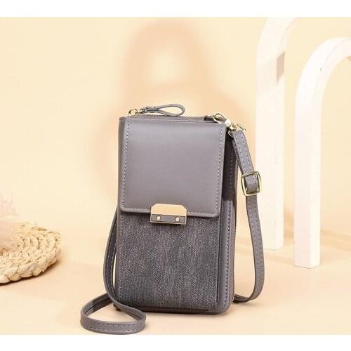 2021 New Female Bag Mobile Phone Bag Simple Lady Shoulder Bag Messenger Bag Lock Small Square Bag Purses Crossbody