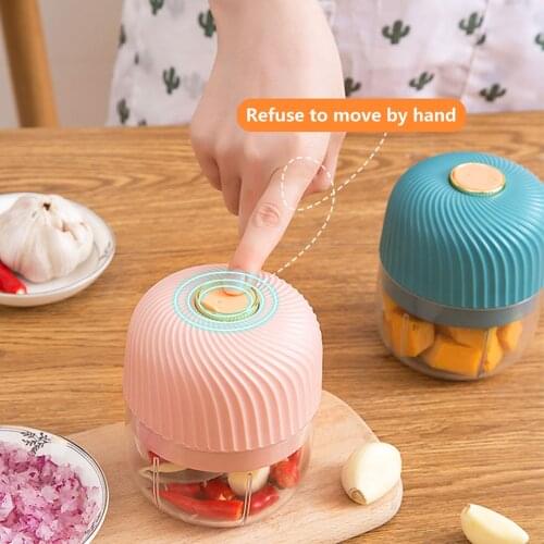 Mini Portable Food Chopper Garlic Chopper Usb Rechargeable Chopper for Vegetables Minced Meat Multifunctional Kitchen Tools