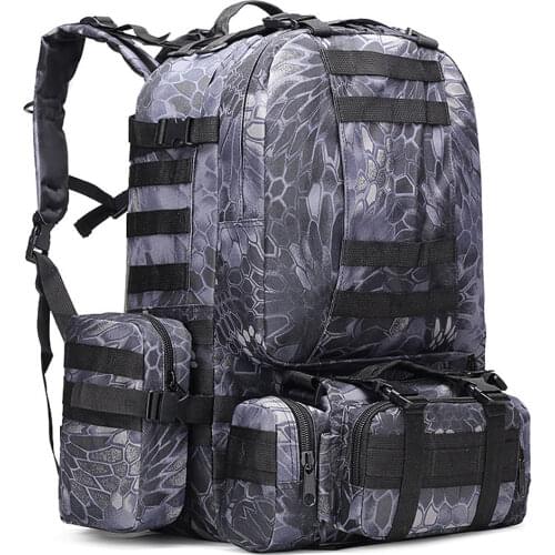 50L 9L Outdoor Backpack Molle Military Waterproof Tactical Backpack Rucksack Sports Bag Camping Hiking Backpack For Travel