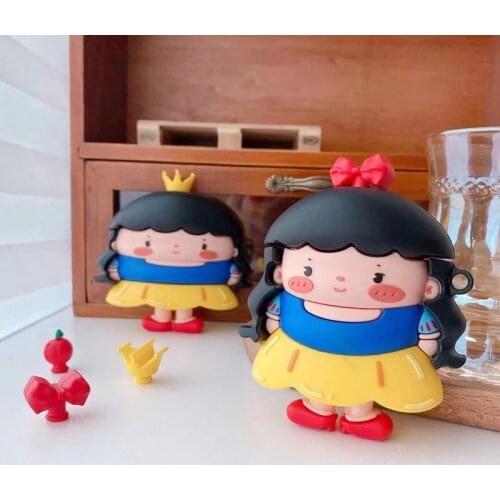 Disney 3D Stereo Snow White Earphone Protective Case for Apple Airpods Pro 1 2 3 Dust Protective Case Gift