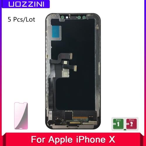 5 Pcs 5.8" Lcds For iPhone X NEW 1:1 Perfectly Super TFT LCD Display Touch Screen Digitizer Assembly Replacement