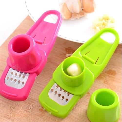 1PC Stainless Steel Pressure Garlic And Shredded Ginger Machine Is Multi-functional Plastic Grinding Tools Kitchen Accessories