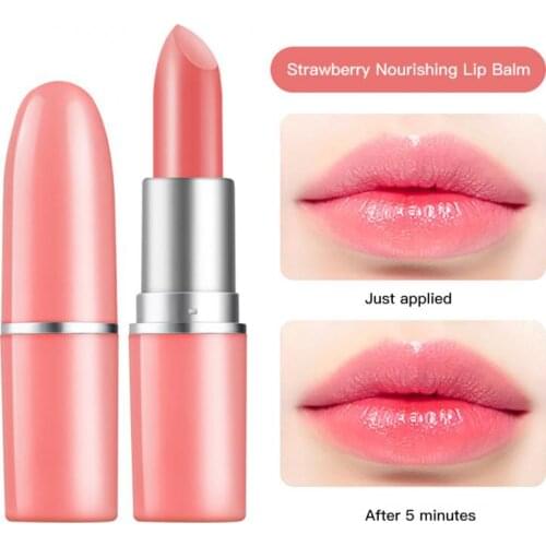 1pc Aloe Vera Lip Balm For Lips Care Temperature Changing Moisturizing Color Changing Lip Balm 2 Style Nutritious Lipstick