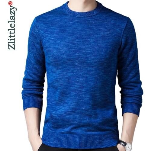 2020 new casual knitted thick sweater men pullover solid clothing fashion clothes knit winter warm mens sweaters pullovers 1509