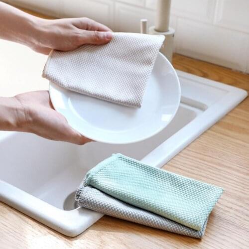 3Pcs/Set Household Cleaning Cloth Home Kitchen Table Super Absorbent Dish Towel Dish Towel