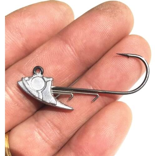 5PSClot new high quality 5g /7g wo lead head Fishing Lure Bait Fishing Soft bait fishing ta