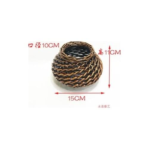 A3 Home decoration storage supplies flower pot Rattan basket Flower Basket Vase gourd fruit basket bamboo basket