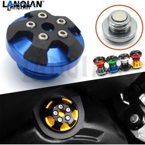 Motorcycle Accessories CNC m20*2.5 magnetic engine oil filler Moto Bike Engine Oil Cap cover For yamaha TMAX 500 T MAX 530 MT-09
