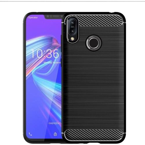 For Asus ZenFone Max M2 ZB633KL Case Luxury Carbon Fiber Skin Full Soft Silicone Cover Case For Asus ZB633KL Phone Cases