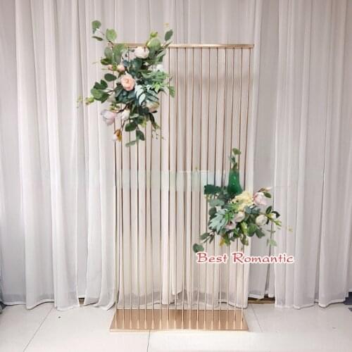 DD Wedding Decoration Road Lead Wedding Props Flower Stand Gold Wrought Iron Flower Stand Wedding Home Decoration Ornaments