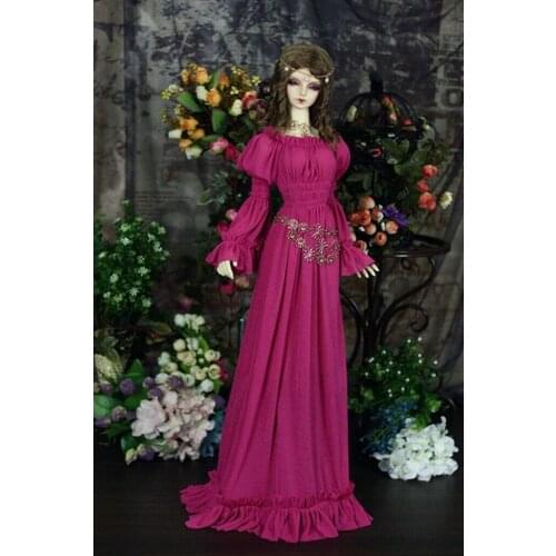 [wamami] 1/3 1/4 Retro Meifen Goddess Long Skirt For BJD Doll Dollfie Outfit