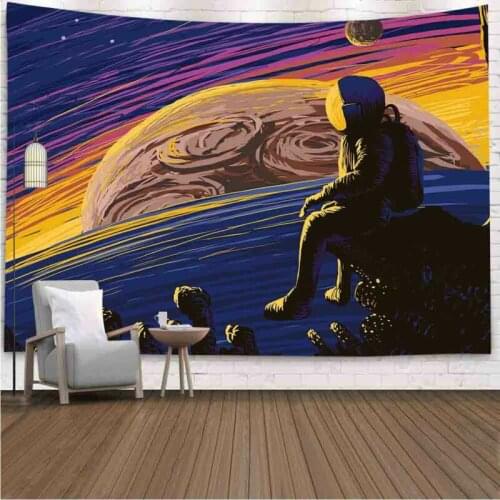 Astronaut series tapestry Starry Sky Tapestry, Astronaut Men Wall Decor, Stars Planets Mars Earth Wall New