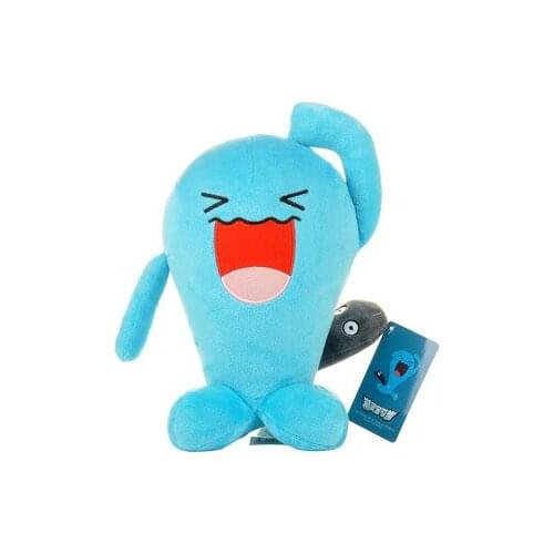 Original Anime Games Pokemon Wobbuffet Wartortle Plush Toy 25CM Stuffed Toys A Birthday Present For Fhildren