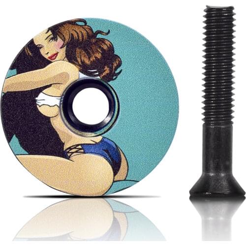 SWTXO MTB Road Bike Bowl Cover Aluminum Alloy Bicycle Stem Top Cap for 28.6mm Fork Headset Cap Cycling Accessories