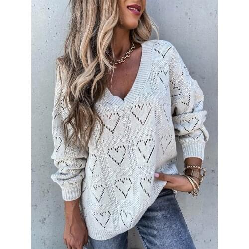 LCYFQS Women's V-Neck Pullovers