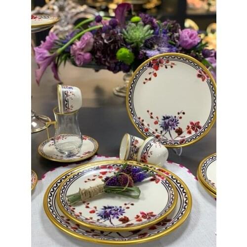 Asaf Tea Cup Set 12 Pieces Provence Flowers