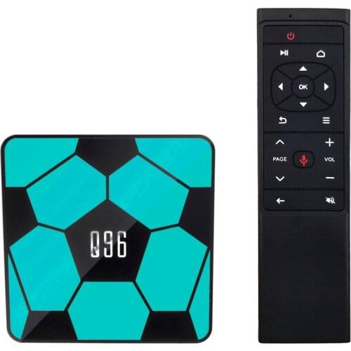 Q96 Smart Android 9.0 TV Box RK3229 UHD 4K Media Player 2GB/16GB 2.4G WiFi H.265 VP9 HDR10 Video Player Voice Remote Controller
