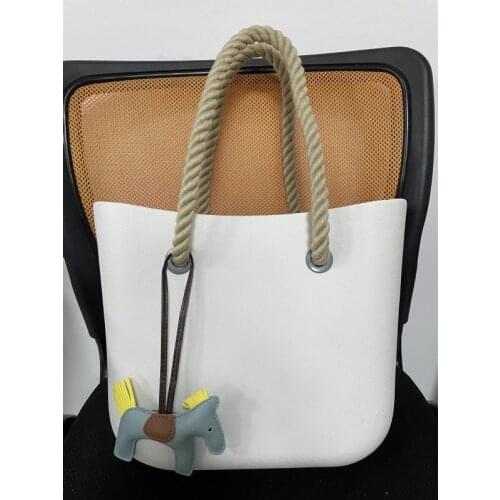 Silicone Rubber Beach Tote Bag Fashion Women Beach Handle Rubber Bag
