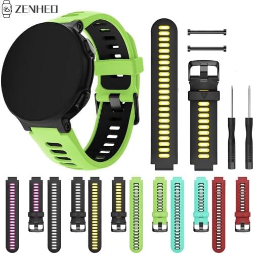 Silicone Strap For Garmin Forerunner 235/220/620/630 Smart Watch Strap For Garmin Forerunner 735/735XT Watchband Accessories