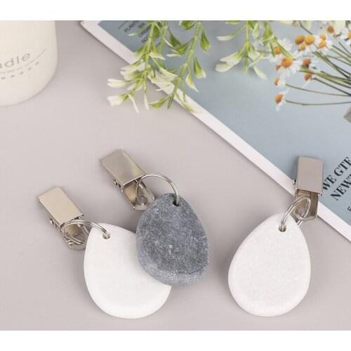 4 Teardrop Stone Tablecloth Weights Stainless Steel Holder Clip Buckles Diy Hanging Cloth Party Picnic Table Cover Decorate