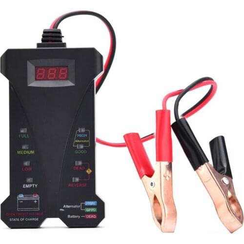 Battery Tester 12V Digital Tester & Charging System Analyzer Led Display 12V Led 805 Battery Tester Digital Display