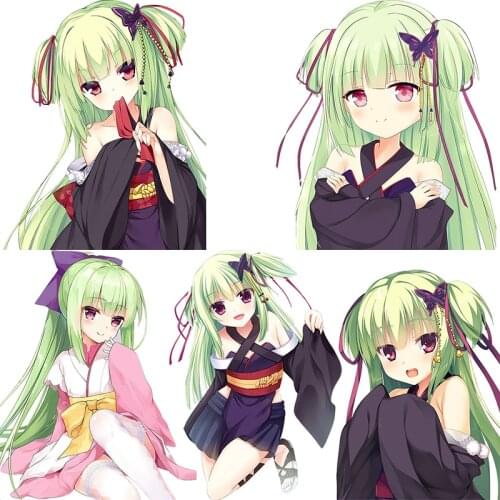 Three Ratels CA83 Senren Banka Murasame Lovely cartoon girlcar windshield sticker skateboard motorcycle laptop decals