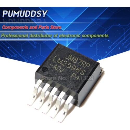 10PCS LM2596S-ADJ TO-263 LM2596S LM2596 REG BUCK ADJ 3A TO263-5 quality nmd boost usb channels diy Regulator