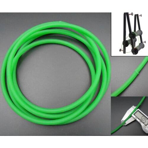 100PC Drum Riding Cycling Training Table Transmission Roller Platform PU Belt Diameter 5MM Circumference 185cm 185CM Green FD154