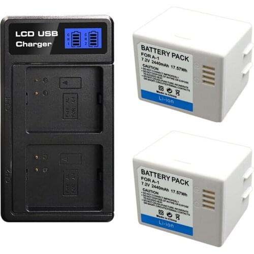 2-Pack Rechargeable 2440mAh Battery for Arlo Pro/Pro 2 with Battery Charger Dual Charger A-1A Charger