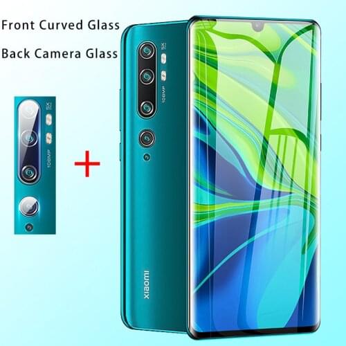 2 IN 1 Screen Protector Camera Lens Film for Xiaomi Mi Note 10 CC9 Pro HD Full Cover Curved Tempered Glass for Xiaomi Mi Note 10