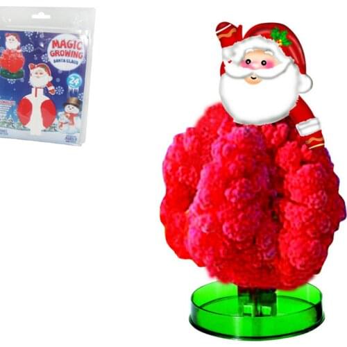 2019 145mm DIY Red Magical Father Christmas Trees Magic Growing Paper Santa Claus Tree Kit Saint Nikolaas Kids Japan Toys Funny