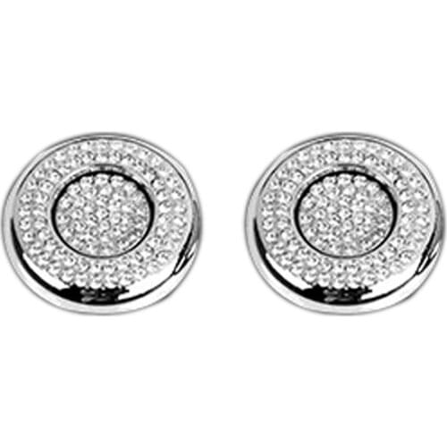 4Pcs Crystal Car Headrest Button Decorative Cover Fit for Benz E Class W213 E200L E300L E320L Accessories Parts Bling Covers Dec