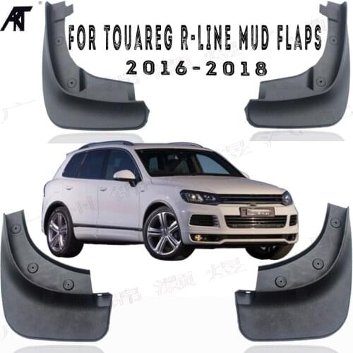 4pcs/set car Mud Flaps FOR Volkswagen VW Touareg R-line 2016 2017 2018 R Line Mudguard Mudflaps Splash Guards