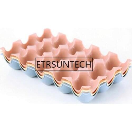 80pcs 15 Grid Kitchen Refrigerator Egg Storage Box Practical Eggs Holder Plastic Tray Stackable Eggs Shelf Case Organizer