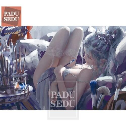 5D Diy Diamond Painting Beauty Full Round Daimond Mosaic Patterns Embroidery Anime Figure Girl Sexy Pictures Decor Bedroom Gifts