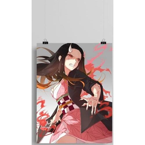Nezuko Kamado Kimetsu no Yaiba anime Canvas poster Painting wall Art decor Living room Bedroom Study Home Decoration Prints