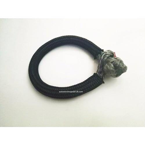 Free shipping Grey 10mm*150mm UHMWPE Soft Shackle,ATV Shackle for Offroad Parts,ATV Winch Shackle