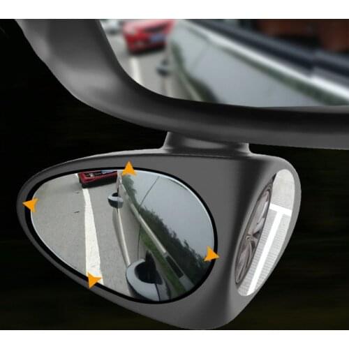 1 Piece 360 Degree Rotatable 2 Side Car Blind Spot Convex Mirror Automibile Exterior Rear View Parking Mirror Safety Accessories