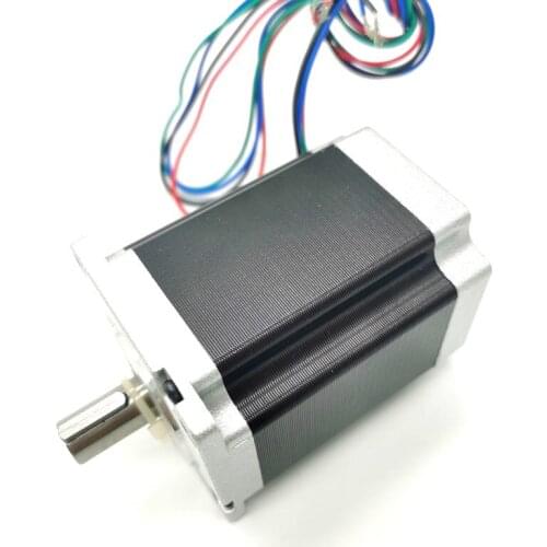 86x118mm Double shaft Keyway/Milling shaft 8.5Nm 2phase Stepper Motor Nema34 1.8degree 6A for Mobile module slide