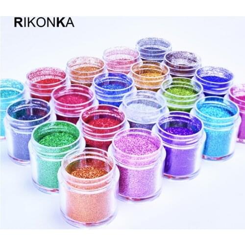 1 Box Holographic Glitter Nail Art Glitter Powder DIY Manicure Dust Laser Glitter Ultra Fine For Nail Gel Polish Nail Decoration