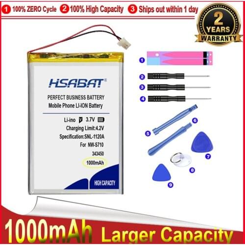 HSABAT 0 Cycle Battery for Sony NWZ-S600 NWZ-S600F NW-S710 NWZ-S610 NWZ-S615 NWZ-S615F NWZ-S616 NWZ-S616F NWZ-S618