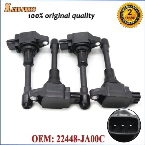 Ignition Coil 22448-JA00C For Nissan Cube Altima Rogue Sentra X-Trail Tiida Pathfinder NV200 Versa Infiniti QX60 FX50 M56
